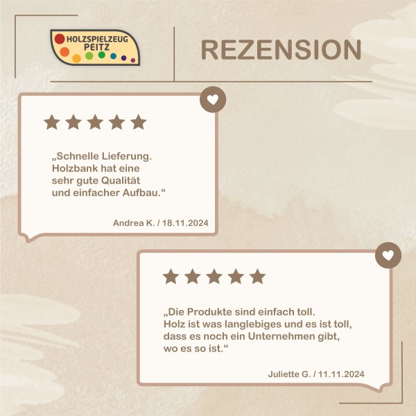 Rezension zur Kinder Sitzbank mit Schuhfach – Kunden loben Qualität, Aufbau und Alltagstauglichkeit.